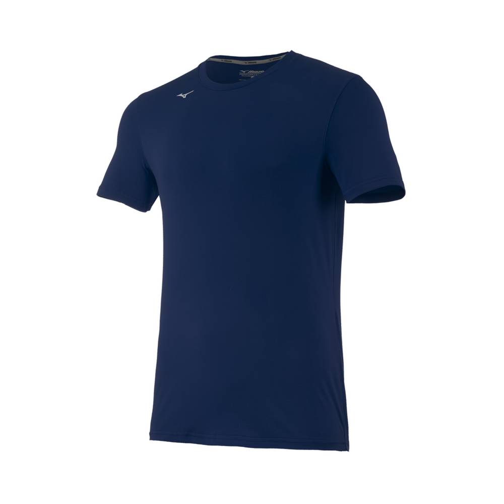 Mens Mizuno Attack 2.0 Volleyball T-Shirts Navy Philippines (LBCKJF638)